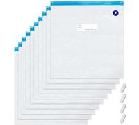 Sous Vide Bags,20pcs Reusable Small Size Vacuum Sealer Bags,8.3x8.7in/21x22cm Sandwich Size BPA Free Zipper Bag,4 Sealing Clips, for Food Storage and Anova and Joule Cookers