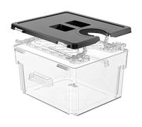 Sous Vide Container with Lid Double-Door-Opening Design 11.65 QT Sous Vide Pot Slow Cooker Container with Built- in Rack Compatible with Most Immersion Circulators