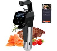 Sous Vide Cooker Machine,1100W Immersion Circulator,Precision Cooker With APP Control, LED Display, Adjustable Temperature Timer For Steak, Meat, Fish, Vegetables(Black)