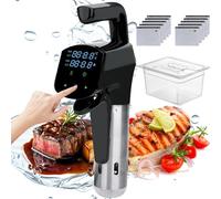 Sous Vide Cooker with LED Digital Display, 1800W Electric Sous Vide Kit with Temperature and Time Control, Stainless Steel Precision Cooker Thermal Immersion Circulator for steaks, chicken, fish