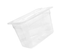 Sous Vide Cooking Container with Clear Rectangular Body, SMALL | Defined Water-Bath Capacity, Visible Interior From Outside, Clear Fitted Lid Opening for a Sous Vide Circulator