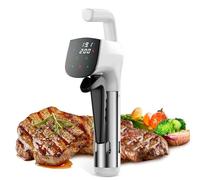 Sous Vide Machine WIFI Precision Cooker, Biebuxo 850W 3D Thermal Immersion Circulator Water Baths, Low Temperature Slow Cooking, Accurate Temperature Timer Control APP Temperature Control