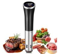 Sous Vide Water Bath Immersion Circulator, 1100W Powerful & IPX7 Waterproof, Precise Temperature & Time Control, Ideal for Cooking Steaks, Chicken, and More