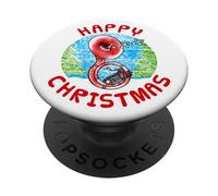 Sousaphone Christmas Sousaphonist Brass Player Music Teacher PopSockets Adhesive PopGrip