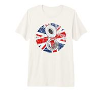 Sousaphone UK Flag Sousaphonist Brass Band British Musician Premium T-Shirt