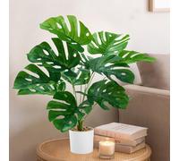 Sousi Artificial Monstera Plant in Pot - Faux Monstera Tropical Plam Plant for Home Floor Living Room Plantas Indoor Office Decoration (60CM)