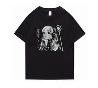 Sousou no Frieren Anime T-Shirt Frieren Short Sleeve Top Fern Stylish T-Shirt Frieren: Beyond Journey's End Round Neck Blouse