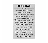 SOUSYOKYO Dad Gift from Son - Meaningful Dad Birthday Card, Cool Thank You Present for My Father, Unique Daddy is My Hero Fathers Day from Son