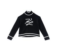 Soutache Autograph Knit - female - Karl Lagerfeld - Turtlenecks - Black - S - Knitwear S