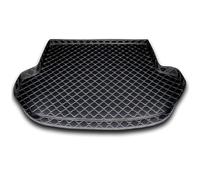 SOUTES Car Boot Liner Mat for Jaguar XE 2015-2018, Leather Rear Trunk Mats Anti-Scratch Carpet Cargo Liners Luggage Tray Interior Accessories,C/Black~beige