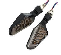 SOUTES Indicators Accessories 2Pcs/set Motorcycle Turn Signal Lights Universal Blinker Front Rear Lamp DC 12V Motorbike Accessories(Yellow and Blue)