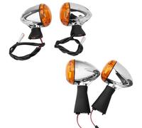 SOUTES Indicators Accessories Turn Signal Indicator Light Motorcycle Blinker Front Rear Bullet For Indian Scout Sixty For BOBBER 2014-2021 2019 2020 2018 2017 2016 2015(Front and Rear)