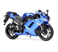 SOUTES Motorcycle model 1:12 Alloy Diecast Motorcycle Miniature Model Toys Wheel Steering Vehices For KAWASAKI For Ninja ZX-6R(Blue)