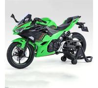 SOUTES Motorcycle model 1:12 For Kawasaki 400 Motorcycle Model Toy Gift Giving Die-cast Static(Green)