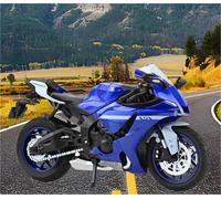 SOUTES Motorcycle model 1:12 For Y&AMAHA YZF-R1 YZFR1 YZF R1 Die-casting Motorcycle Model Collection Hobby Toy Gift Off-road(Blue)