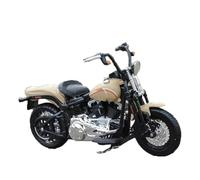SOUTES Motorcycle model 1/18 For Harley For Davidson FLSTSB For Cross Bones 2008 Motorcycle Model Toys Desktop Ornaments Die Cast Vehicles Collectible(White)