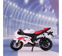 SOUTES Motorcycle model 1:18 For Y&AMAHA R6 R 6 Motorcycle Model Toy Gift Giving Die-cast Static(White)