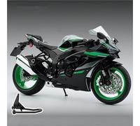 SOUTES Motorcycle model 1/9 For Kawasaki ZX-10R ZX10R ZX 10R Motorcycle Model Toy Gift Giving Die-cast Static(Grey)