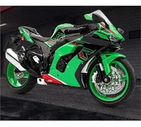 SOUTES Motorcycle model 1/9 For Kawasaki ZX-10R ZX10R ZX 10R Motorcycle Model Toy Gift Giving Die-cast Static(Green)