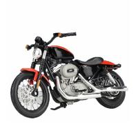 SOUTES Motorcycle model Motorcycle Model Collection Gift 1/18 For Harley XL 1200N For Nightster 2007 Computer Desktop Ornaments(Black- Silver)