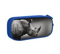 South Africa Animal Large Capacity Double Layer Pencil Case,Customizable Full Print Polyester Fabric Organizer-School, Office, Travel Makeup Pouch