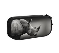 South Africa Animal Large Capacity Double Layer Pencil Case,Customizable Full Print Polyester Fabric Organizer-School, Office, Travel Makeup Pouch