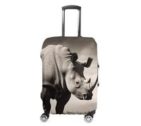 South Africa Animal Suitcase Covers Luggage Protector - Travel Elastic Baggage Case Protective, Washable Anti-scratch Large Suit Case Cover for Suitcases Fits 19-32 Inch Luggages, white, XL, Flower