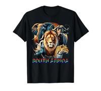 South Africa Big Five Animals Wildlife Pride Art Value Graphic T-Shirt