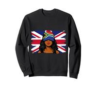 South Africa Britain Flags Women Roots British South African Sweatshirt