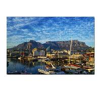 South Africa Cape Town Table Mountain Jigsaw Puzzle for Adults 1000 Piece Wooden Travel Gift Souvenir