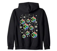 South Africa Christmas Happy Xmas Ornaments Decorations Zip Hoodie