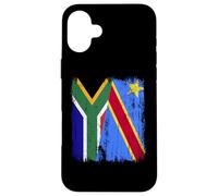 South Africa Congo Half Flag South African Congolese Pride Case for iPhone 16 Plus