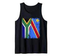 South Africa Congo Half Flag South African Congolese Pride Tank Top