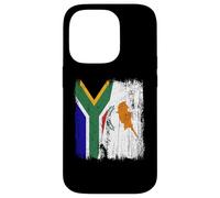 South Africa Cyprus Half Flag South African Cypriot Heritage Case for iPhone 14 Pro