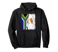 South Africa Cyprus Half Flag South African Cypriot Heritage Pullover Hoodie