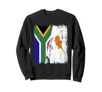 South Africa Cyprus Half Flag South African Cypriot Heritage Sweatshirt