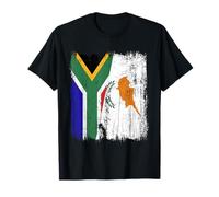 South Africa Cyprus Half Flag South African Cypriot Heritage T-Shirt