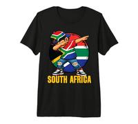 South Africa Dabbing Boy South African Flag Premium T-Shirt