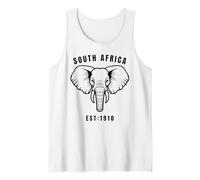 South Africa Elephant Head Design African Wildlife Tank Top