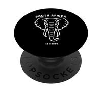 South Africa Elephant Head Graphic African Wild Men women PopSockets Adhesive PopGrip