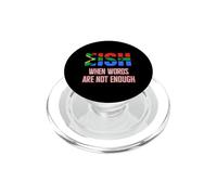South Africa Fans Eish When Words Are Not Enough Design PopSockets PopGrip for MagSafe