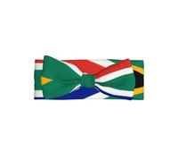 South Africa flag Adorable Baby Bow Headband Soft and Stretchy Infant Hair Accessory for 0-6 Months Baby Showers soft skin-friendly elastic