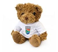SOUTH AFRICA FLAG - Adorable Lovely Soft Brown Teddy Bear - Gift Present