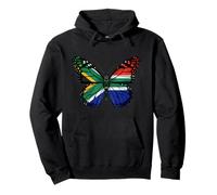 South Africa Flag Butterfly Wings Nature Art Pullover Hoodie