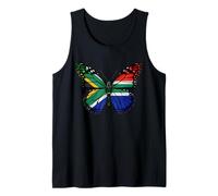 South Africa Flag Butterfly Wings Nature Art Tank Top