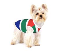 South Africa Flag Cotton Dog Shirt - Soft Breathable Dog Shirt for Dogs Cats Boy Girl Pet Tshirt,Suitable for Small Pets