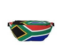 South Africa flag Crossbody Waist Bag with Multiple Pockets, Easy To carry, Suitable for Sports, Travel and Daily Use.