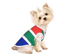 South Africa Flag Cute Dog Clothes,Dog T Shirt for Small Dogs Girl Boy.Pet Pullover Jumper,Cat Clothes,Suitable for Small Pets
