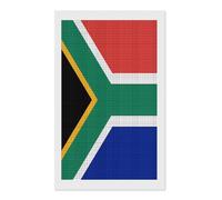 South Africa Flag Diamond Painting Kits for Adults Beginners 12x20 Full Drill Diamond Art with DIY Tools Square 5D Diamonds Dots Crafts Gem Art Paint by Diamonds for Home Wall Decor Relaxing Gift