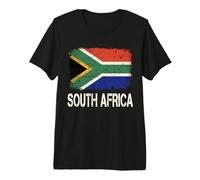 South Africa Flag Distressed Grunge Vintage Premium T-Shirt